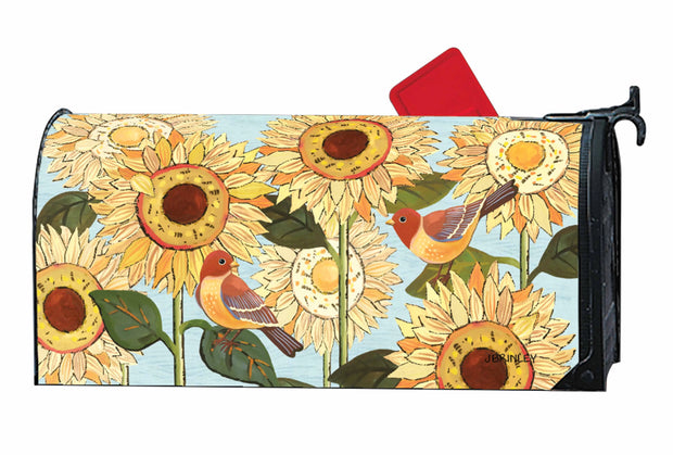 Sunflower Blooms Mailbox Wrap