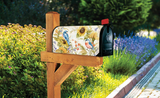 Bee Spring Bluebird Mailbox Wrap