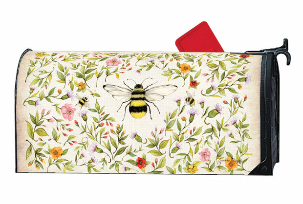 Bee Spring Bouquet Mailbox Wrap
