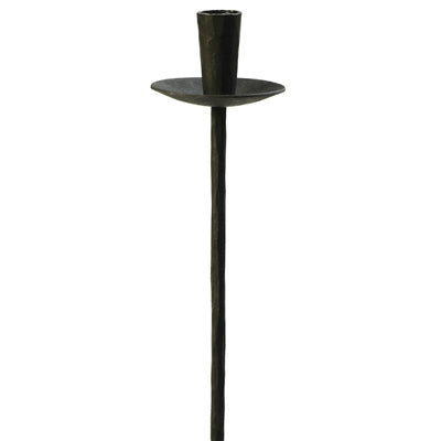 Black Iron Stake Taper Holder & Hanging Ring