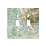 Sea Turtle Ceramic Switch Plate