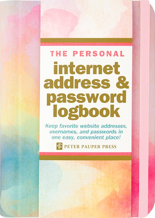 Watercolor Sunset Internet Address & Password Logbook