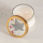 Spicy Apple Pressed Floral Candle