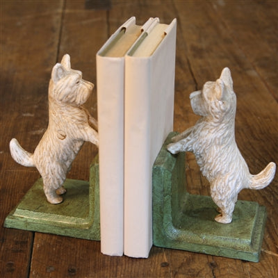 Westie Bookends - Cast Iron