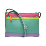 Double Zip Crossbody Bag by ili New York