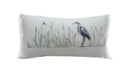 Blue Heron Lumbar Pillow