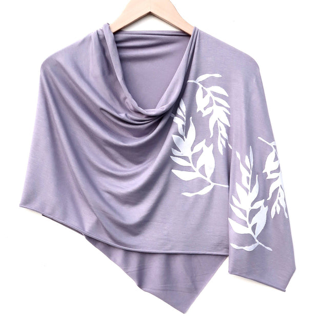 Botanical Poncho Collection White Ink