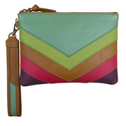 Multi Color Top Zip Wristlet by ili New York