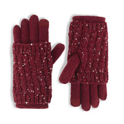 Glitzy Convertible Touchscreen Gloves