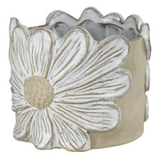 Daisy Ceramic Cache Pot