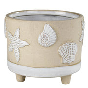 Seashell Ceramic Cache Pot