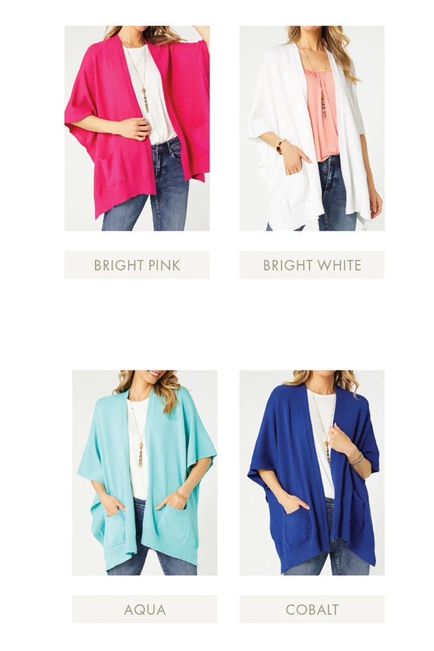 Alani Lightweight Cardigan with Pockets - Spring Colors