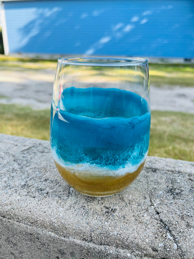 Ocean Stemless Wine Glass