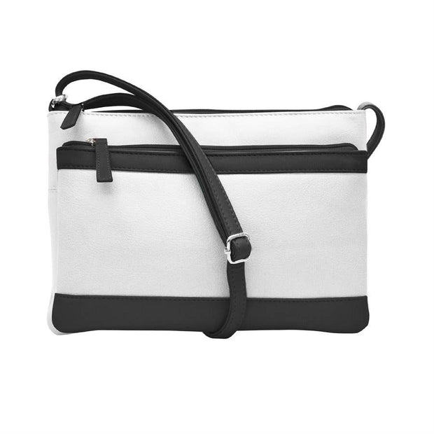 Double Zip Crossbody Bag by ili New York