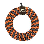 Braided Ring Toy Orange/Charcoal