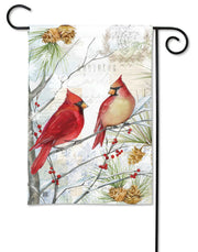 Northern Cardinals Garden Flag