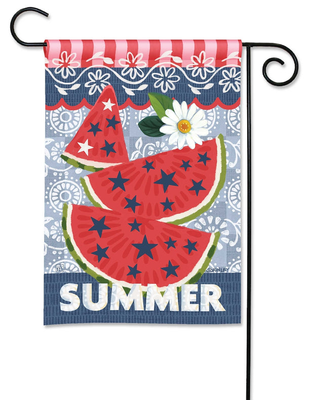 Sweetly Patriotic Garden Flag