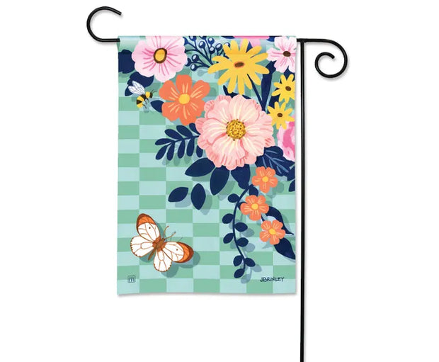 Playful Peonies Garden Flag