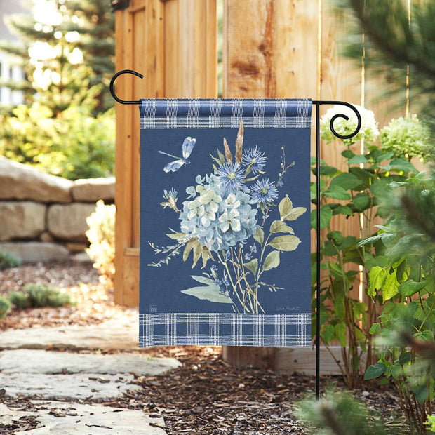 Bohemian Blue Garden Flag