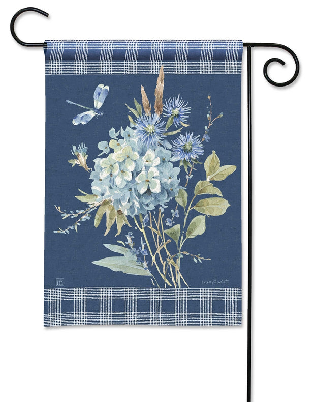 Bohemian Blue Garden Flag