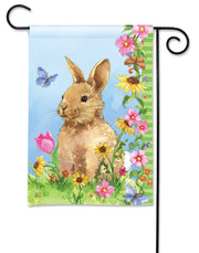 Hippity Hoppity Garden Flag