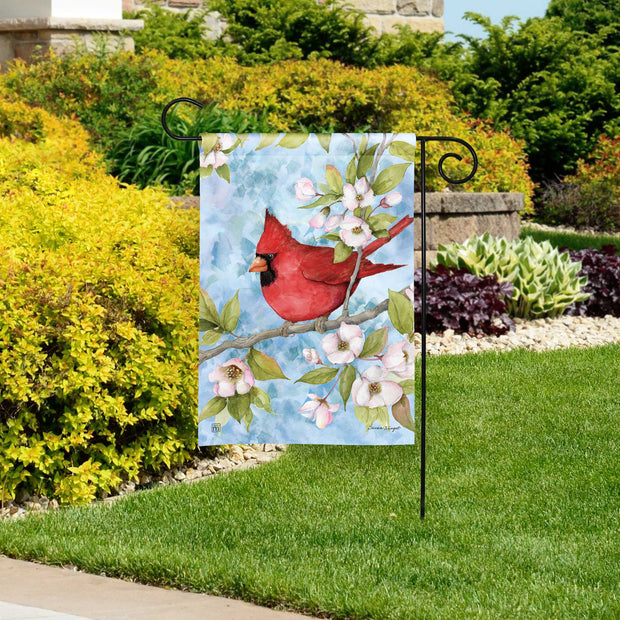 Little Cardinal Dogwood Garden Flag