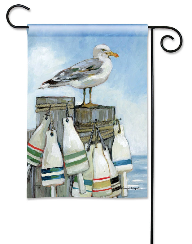 Perched Seagull Garden Flag