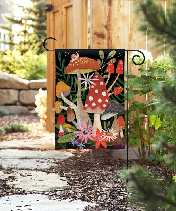 Mushroom Garden Garden Flag