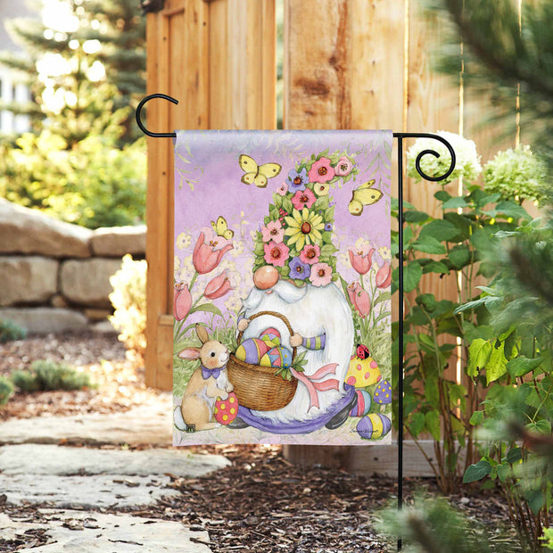 Easter Gnome Garden Flag