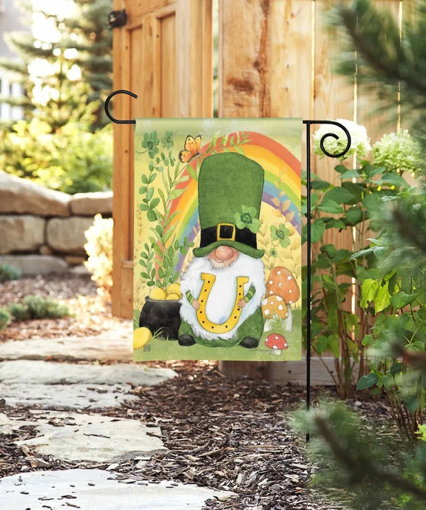 Lucky Gnome Garden Flag