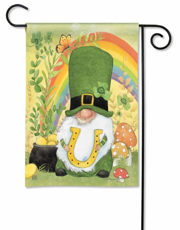 Lucky Gnome Garden Flag