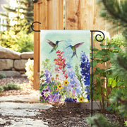 Spring Hummingbirds Garden Flag