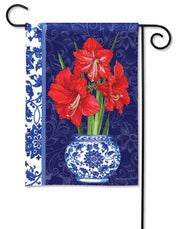 Amaryllis in Vase Garden Flag