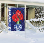 Amaryllis in Vase Garden Flag