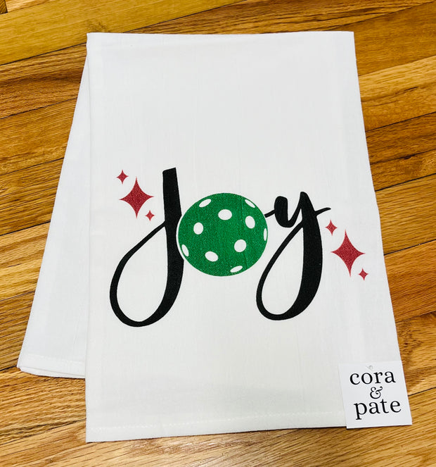 Pickleball "Joy" Flour Sack Towel