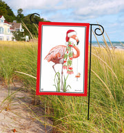 Ho Ho Flamingo Garden Flag