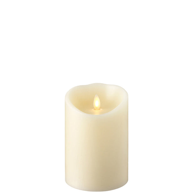 4" x 5.5" Ivory Push Flame Candle