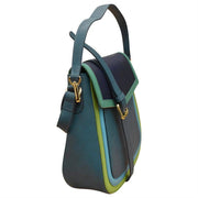 Multi Color Flap Bucket Bag by ili New York