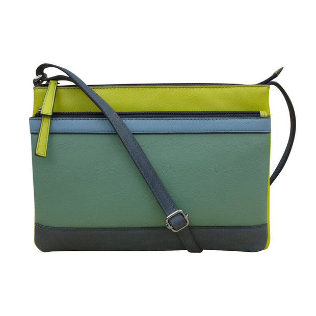 Double Zip Crossbody Bag by ili New York