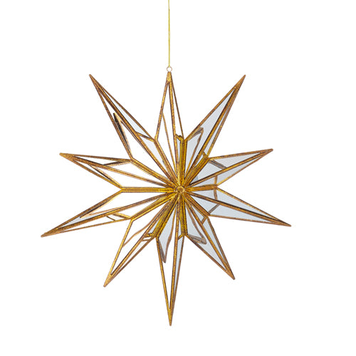 15" Mirrored Star Ornament