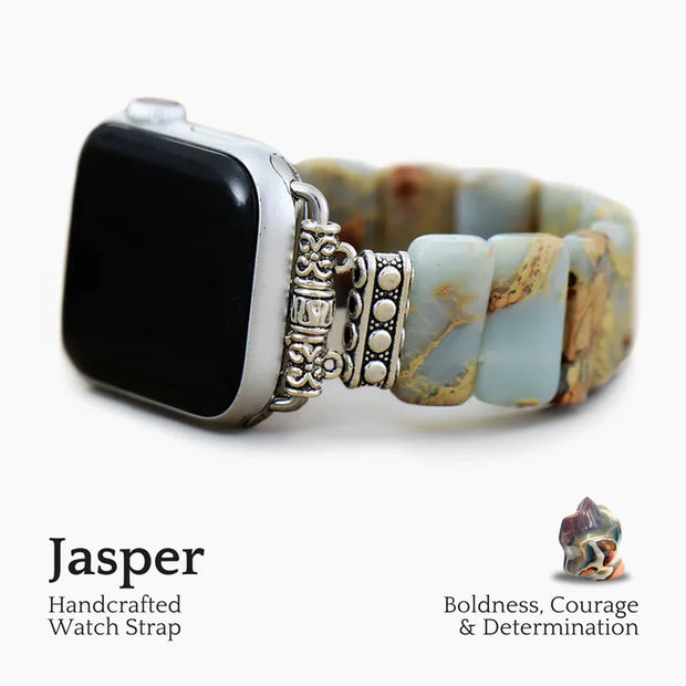 Earth Tibetan Jasper Stretchy Apple Watch Band