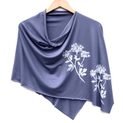 Botanical Poncho Collection White Ink