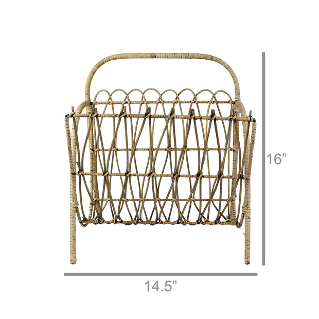 Cairo Rattan Magazine Holder