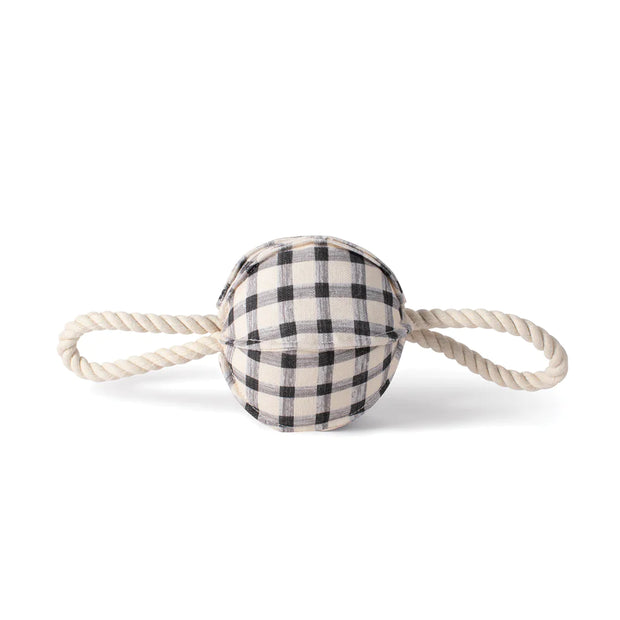 Pulling You In Gingham Dog Toy