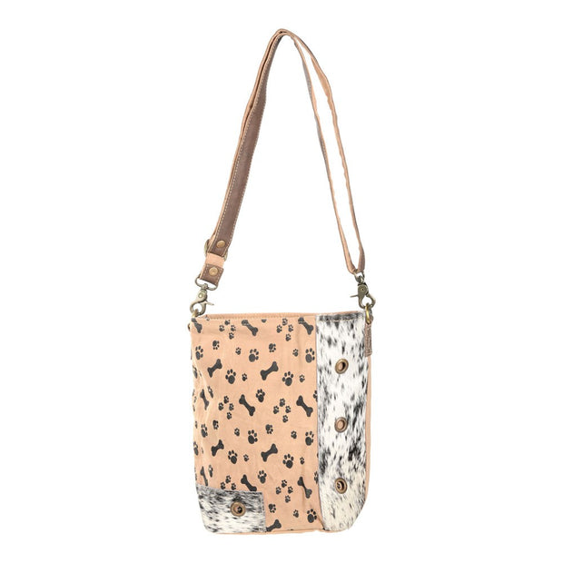 Dog Bone & Paw Print Crossbody Bag