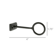 Black Iron Stake Taper Holder & Hanging Ring