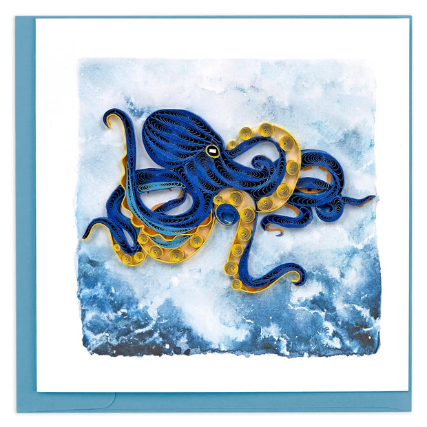 Deep Sea Octopus Quilling Card