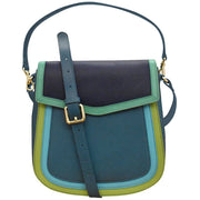 Multi Color Flap Bucket Bag by ili New York