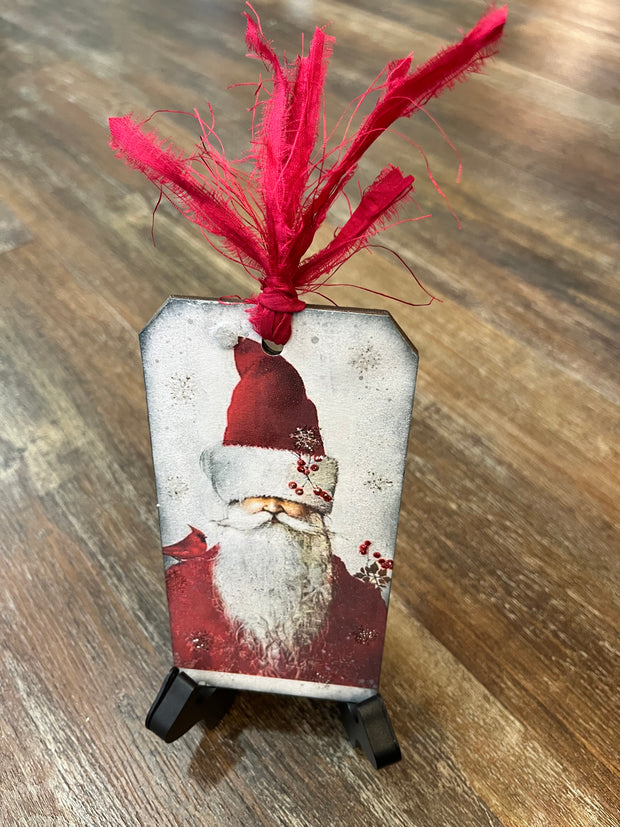 Kris Kringle Wooden Tag/Ornament