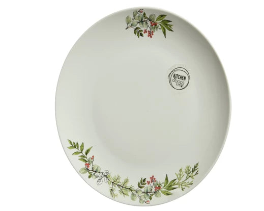 8" Plate Porcelain Wreath single